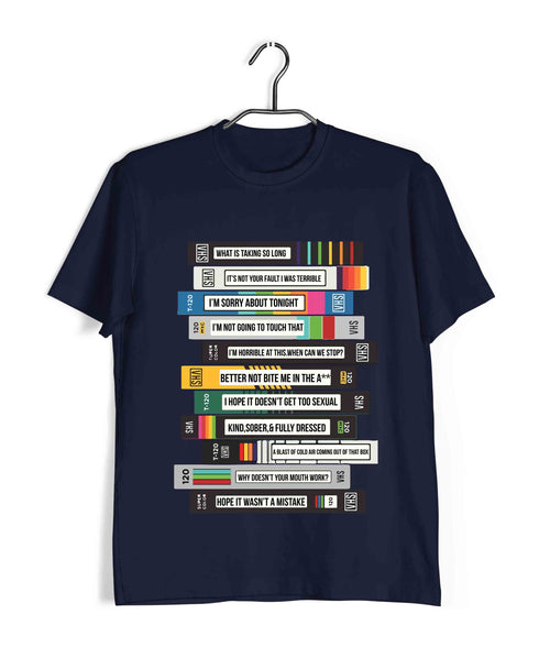 5 TV Series TAPES TITLES Custom Printed Graphic Design T-Shirt for Women